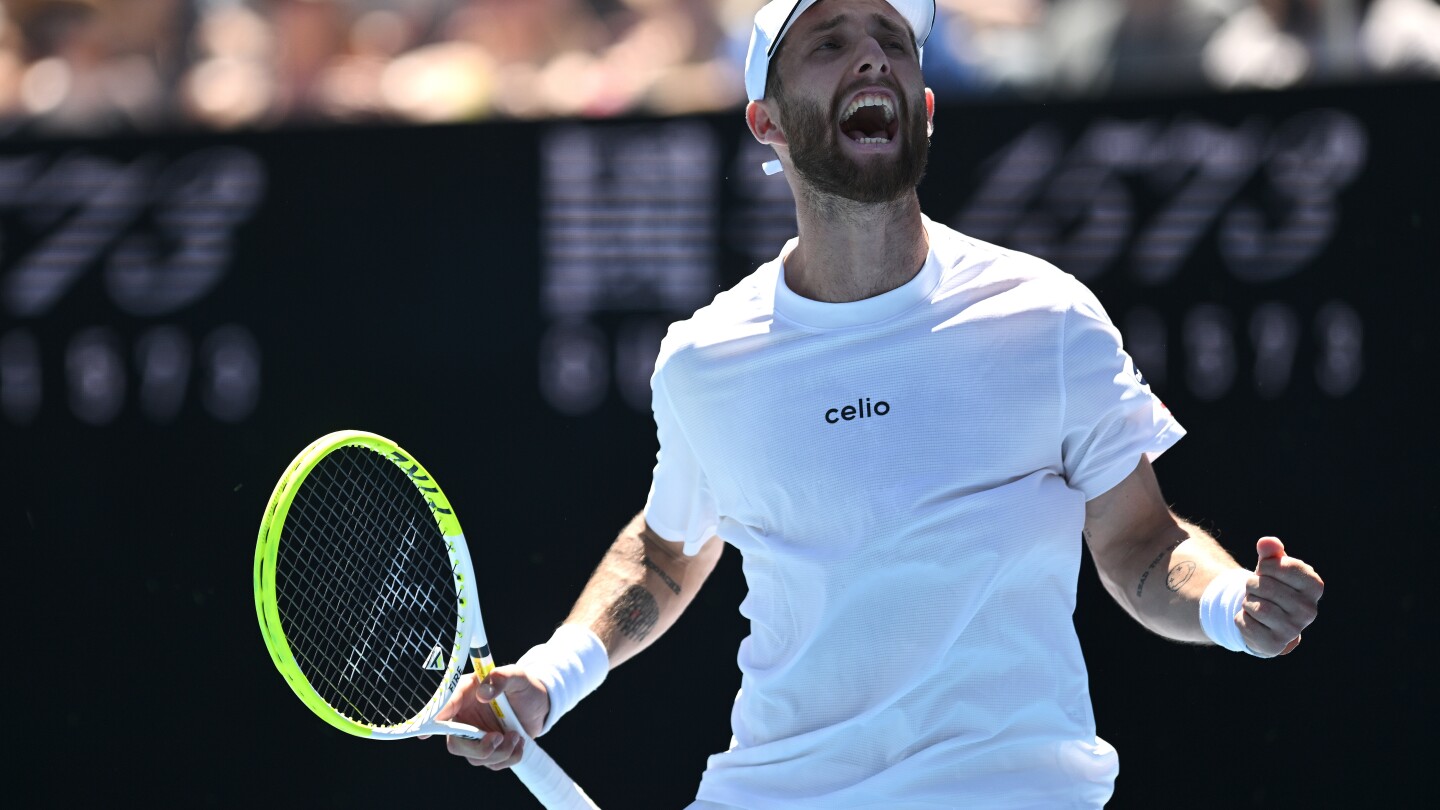 Australian Open: Moutet's bold serve choice stuns crowd
