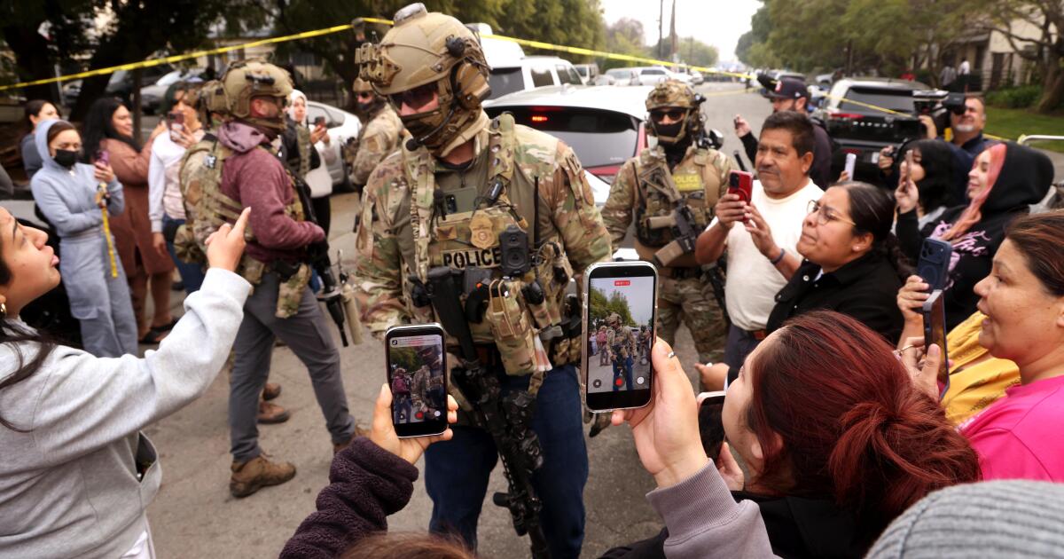 Shooting, car crash reported during California immigration operation