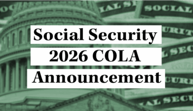 Social Security Cost of Living Adjustment announcement.