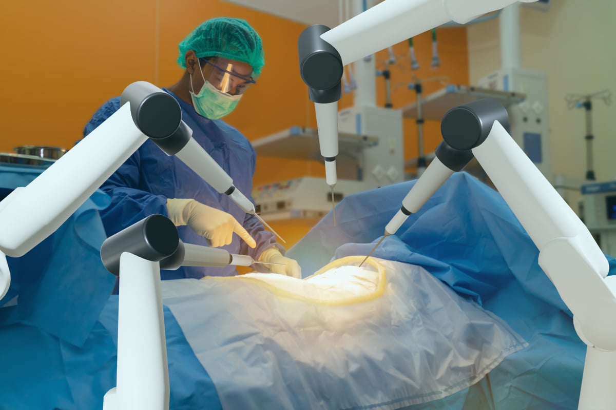 Robotic-assisted surgery device.