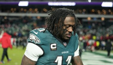 A.J. Brown declines to talk to media after playoff loss