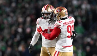 49ers' win over Eagles was the franchise's 40th postseason victory, most in NFL history