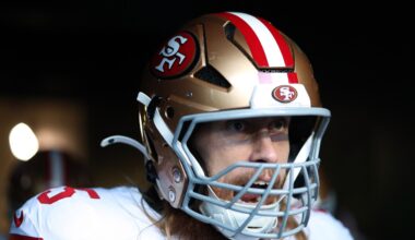 George Kittle carted off with right leg injury