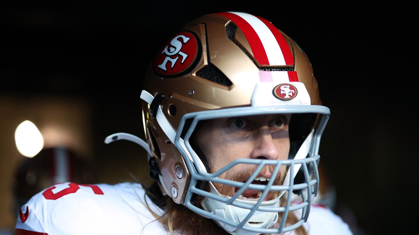 George Kittle carted off with right leg injury