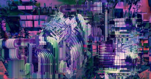 'Glitched Systems' is a product of manipulating established architectural works, reinterpreted through the theme of 'glitch' by Ferras Coulibaly. Image: © Ferras Coulibaly.