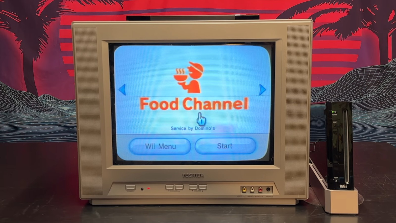 ordering food with nintendo wii