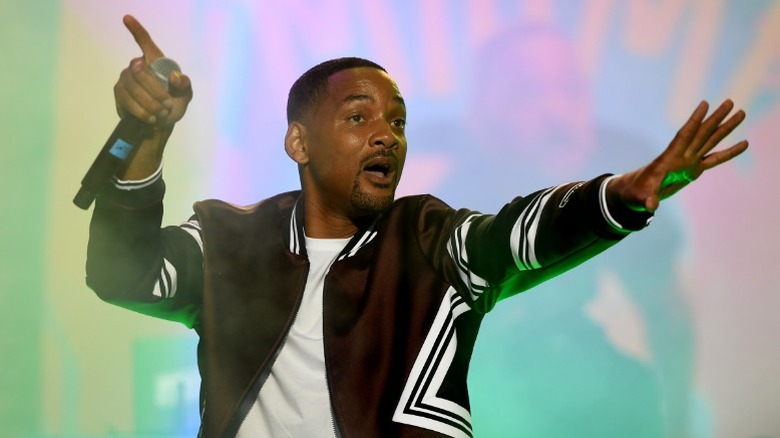 Will Smith performs onstage during the Paramount Pictures Skydance concert in Budapest, Hungary (2019)