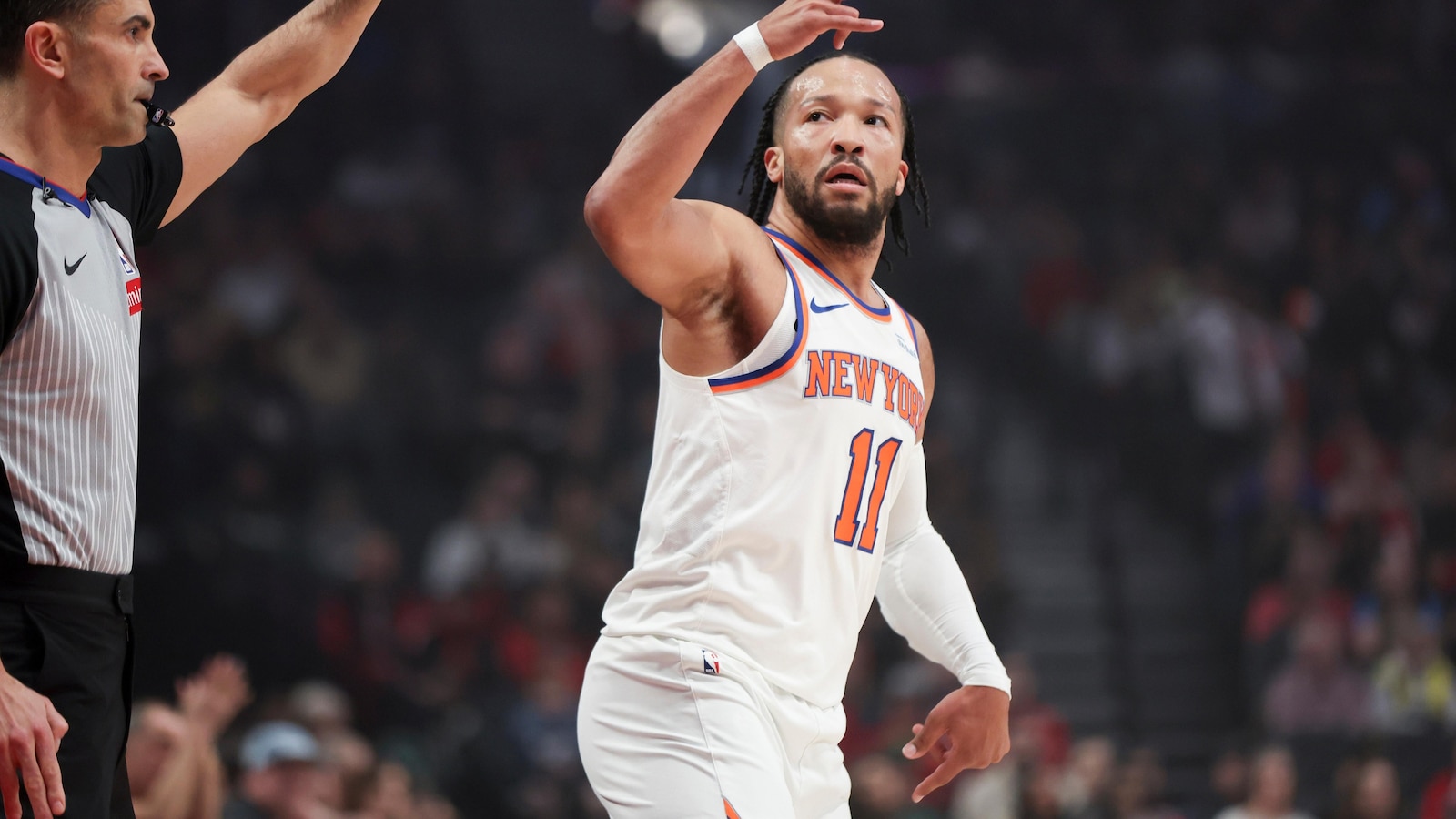 Knicks end Trail Blazers' 5-game winning streak with 123-114 victory