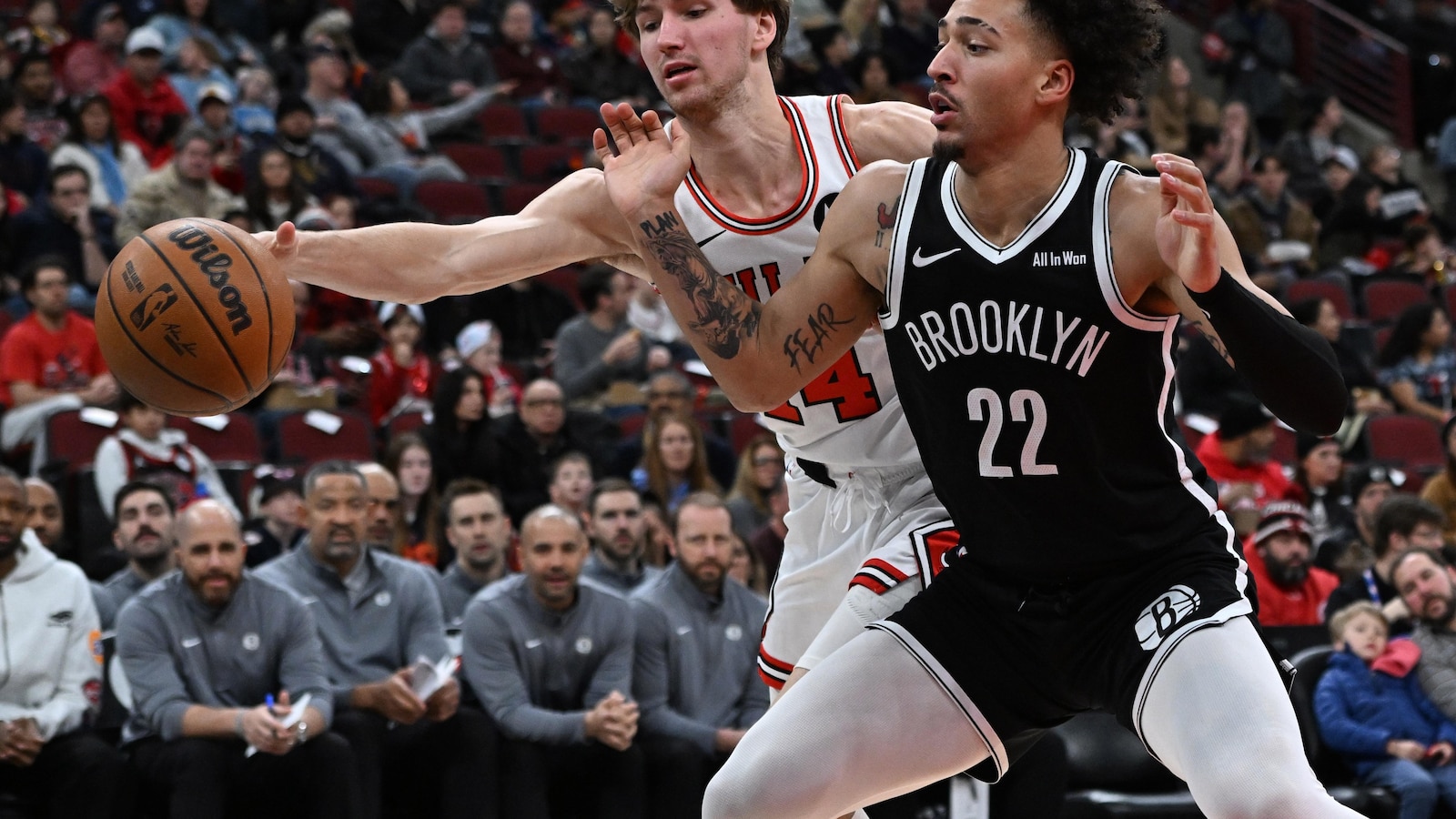 Bulls beat Nets 124-102 to split home-and-home set
