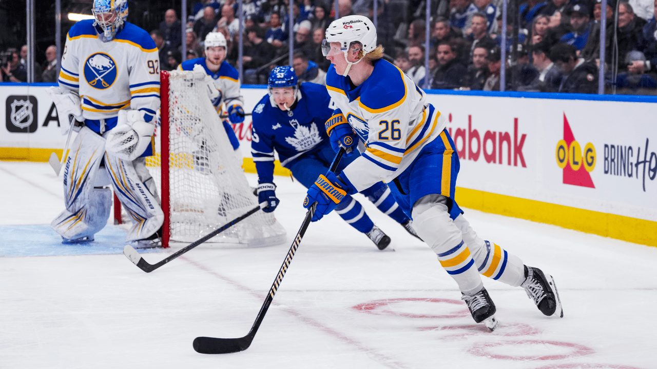 Dahlin strives to 'keep going' with Sabres during year of challenges on, off ice