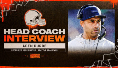 Browns interview Seahawks defensive coordinator Aden Durde for head coach