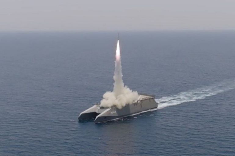 This handout photo released by Iran's Revolutionary Guards Corps (IRGC)'s official website Sepanews on February 17, 2026, shows a rocket being fired during a military exercise by members of the IRGC and navy in the Strait of Hormuz. (Photo by SEPAH NEWS / AFP) / == RESTRICTED TO EDITORIAL USE - MANDATORY CREDIT "AFP PHOTO / HO / SEPAHNEWS" - NO MARKETING NO ADVERTISING CAMPAIGNS - DISTRIBUTED AS A SERVICE TO CLIENTS ==
