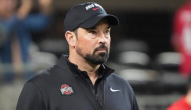 Ohio State Buckeyes head coach Ryan Day will almost certainly have his talking points about Les Wexner fleshed out