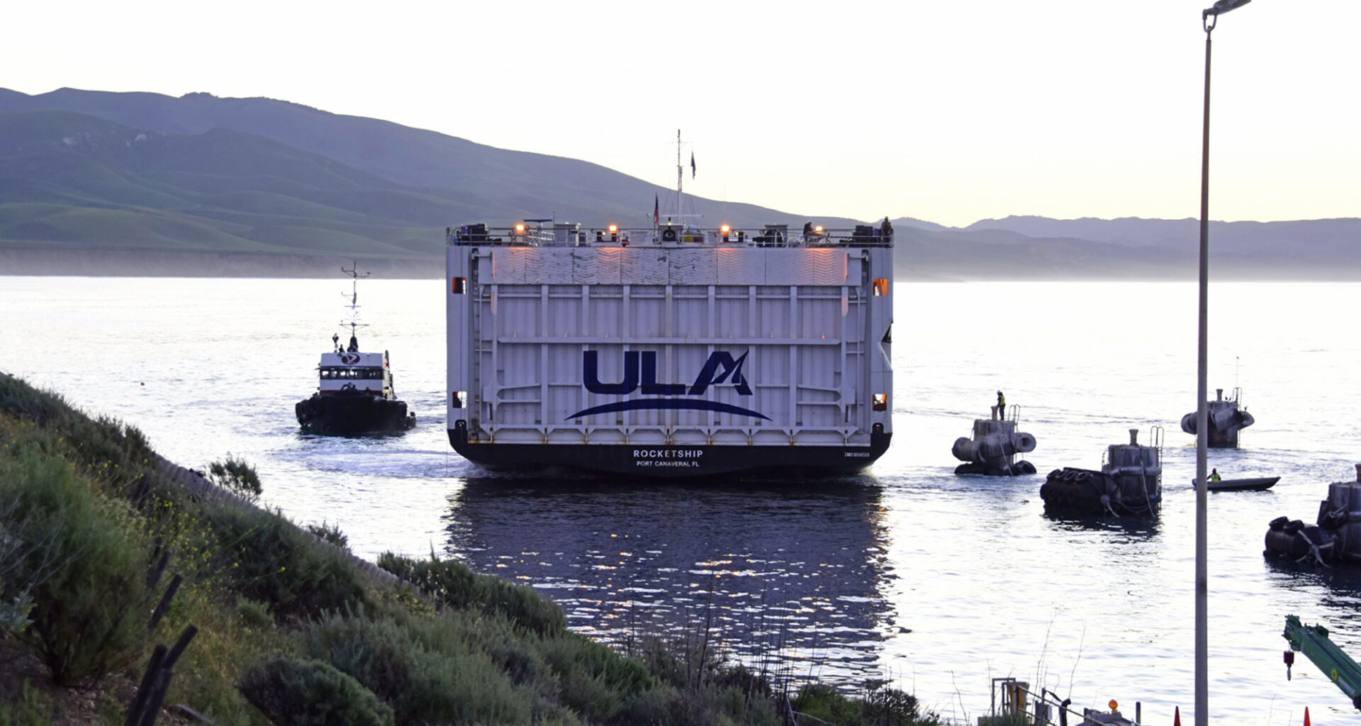 Ship Delivers 1st Vulcan Rocket Parts for Inaugural Vandenberg SFB Launch | Local News