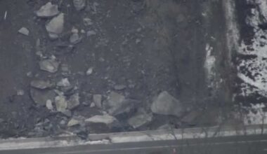 Rock slide causes traffic restrictions on Route 28