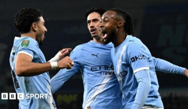 Omar Marmoush scores for Man City