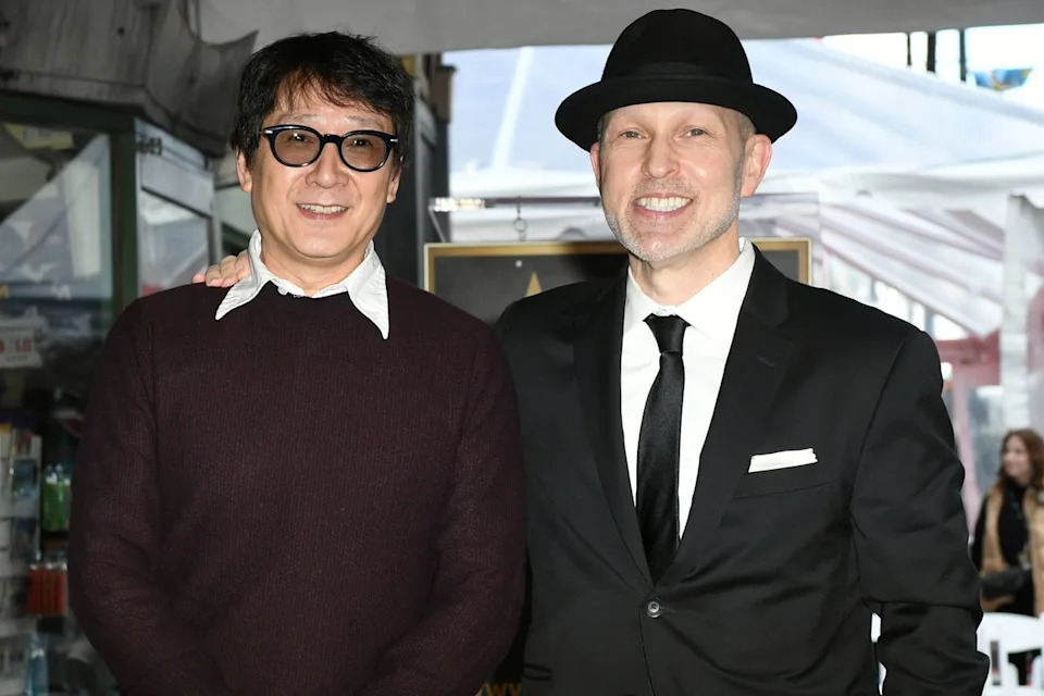 Ke Huy Quan and Jeff Cohen reunited Feb. 18 Unique Nicole/Getty 