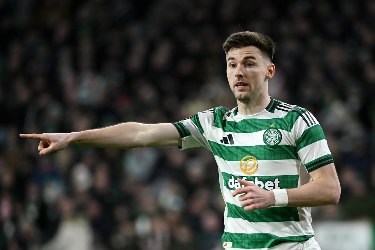 Kieran Tierney during Celtic's clash with Utrecht