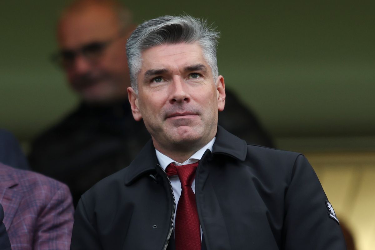 LONDON, ENGLAND - OCTOBER 04: Richard Hughes, sporting director at Liverpool fc during the Premier League match between Chelsea and Liverpool at Stamford Bridge on October 04, 2025 in London, England. (Photo by Robin Jones/Getty Images)