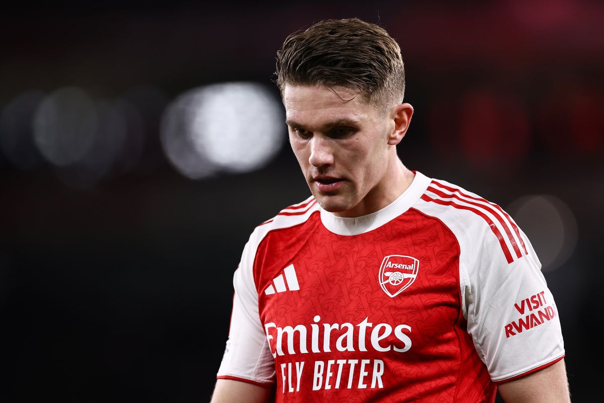 Viktor Gyokeres looks on during an Arsenal game