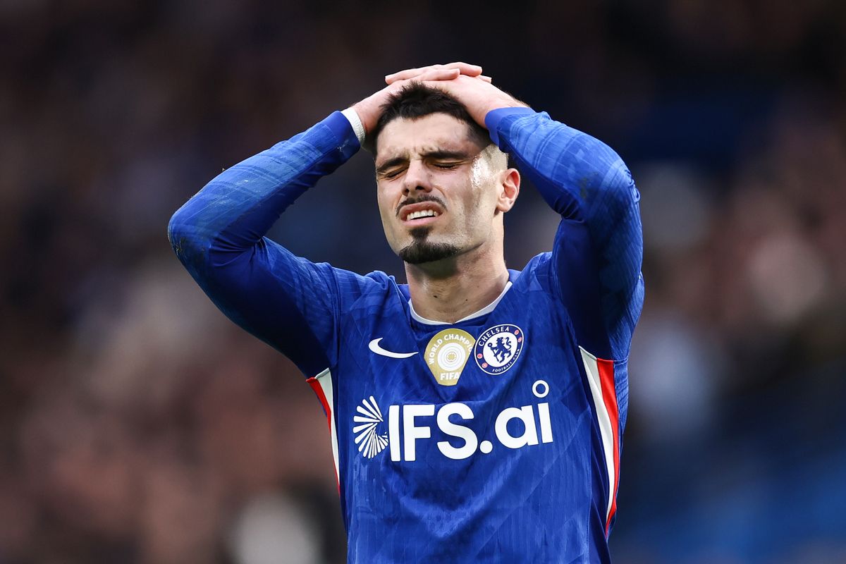 Pedro Neto of Chelsea during the Premier League match between Chelsea and Burnley at Stamford Bridge on February 21, 2026 in London, United Kingdom
