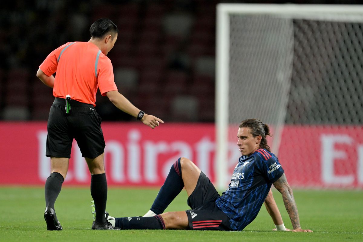 Riccardo Calafiori has got injured again as Arsenal face questions over player reliability