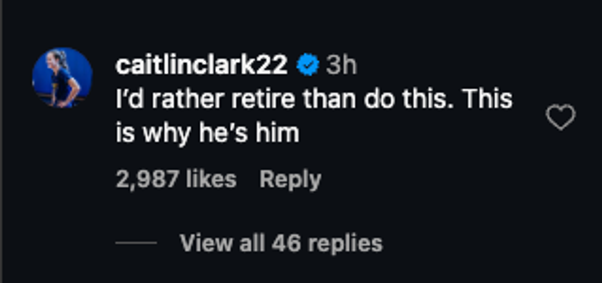 Caitlin Clark responds to LeBron James giving up cookies for the NBA season