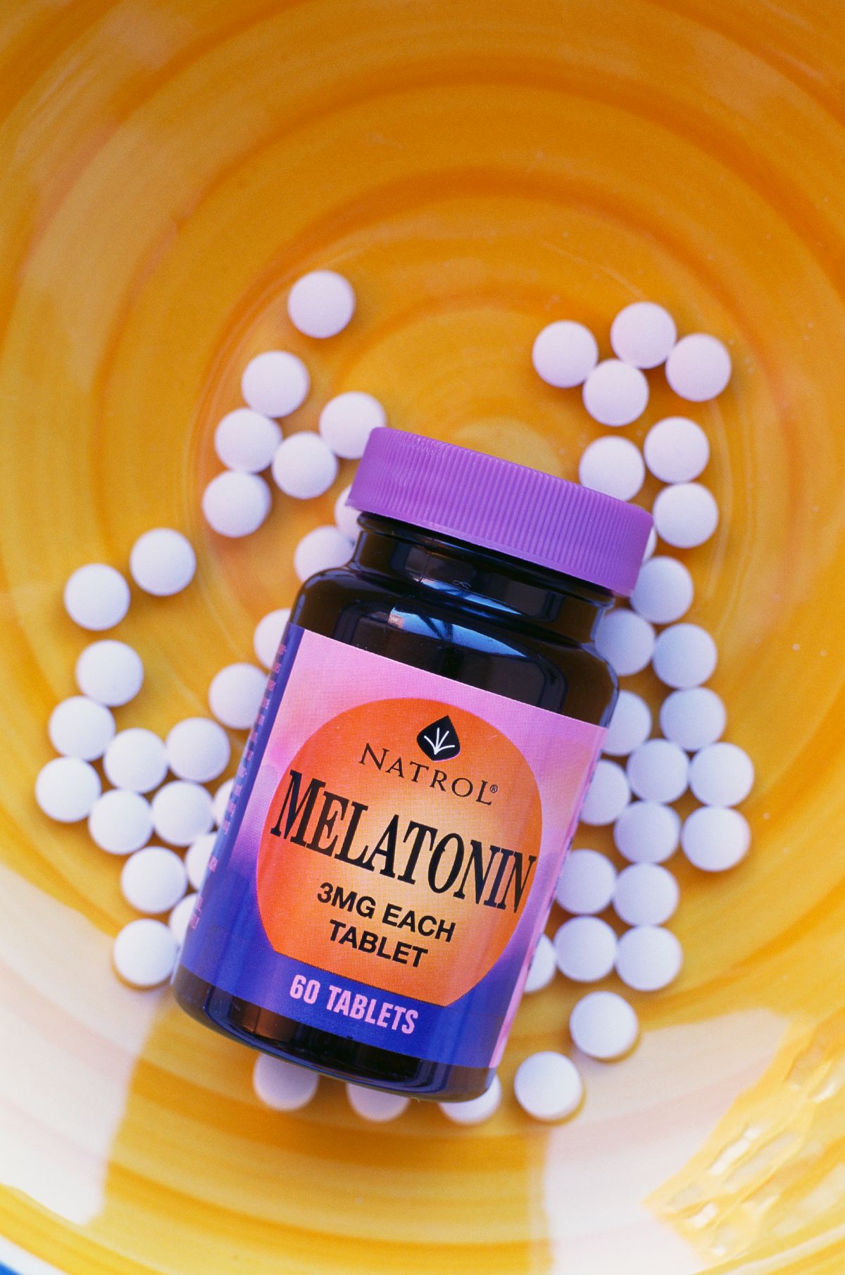 Bottle of Melatonin Pills