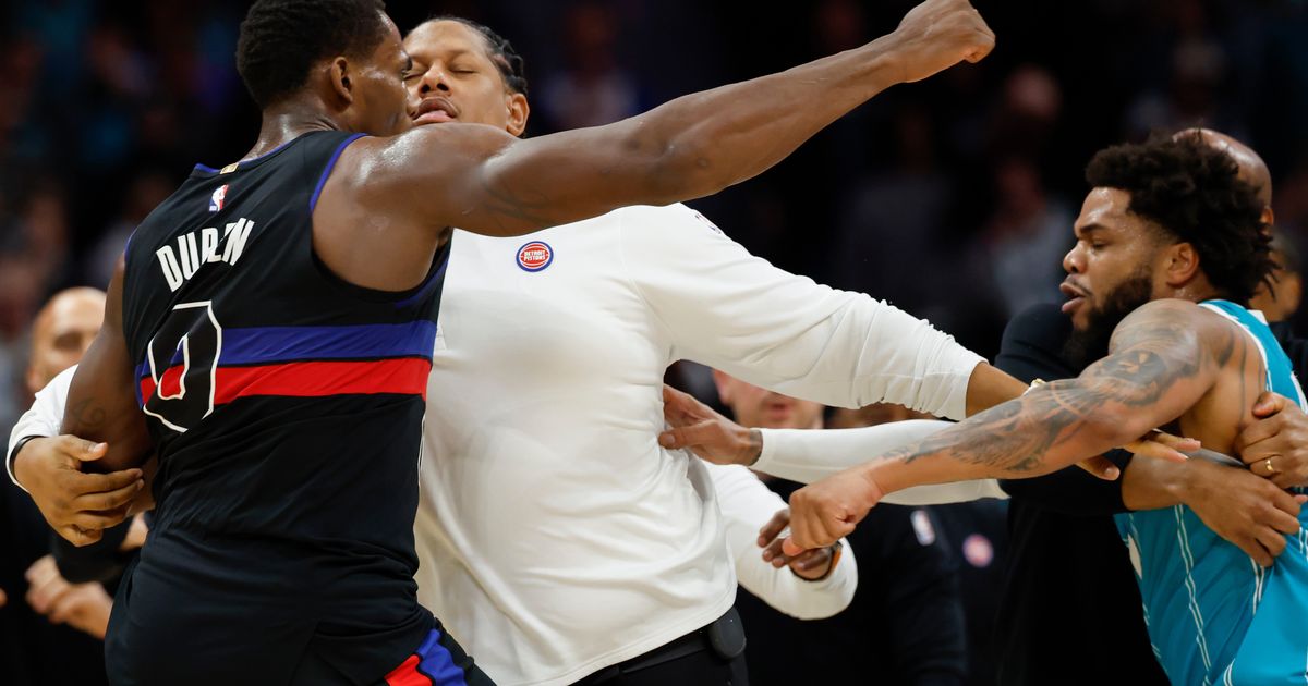 Fight between Pistons and Hornets results in four players being ejected :: WRAL.com