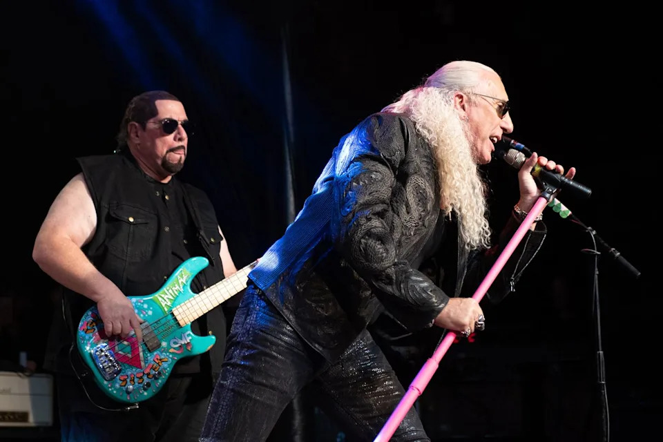 Mark Mendoza and Dee Snider of Twisted Sister in Agoura Hills, Calif. in January 2023 Elyse Jankowski/Getty