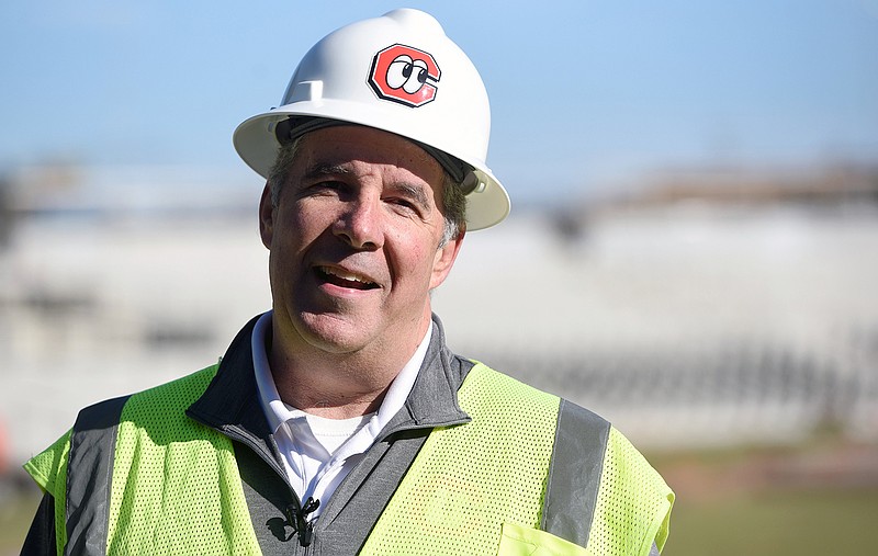 Staff file photo by Matt Hamilton / Rich Mozingo, the president of the Chattanooga Lookouts, said he has been impressed by the speed in which tickets have sold for the inaugural game at Erlanger Park.