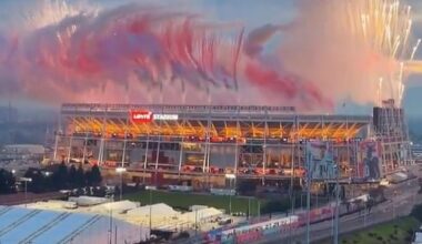 Footage of Levi's Stadium preparing red, white and blue fireworks has left NFL fans convinced the Super Bowl is rigged for the Patriots