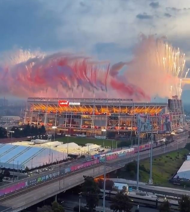 Footage of Levi's Stadium preparing red, white and blue fireworks has left NFL fans convinced the Super Bowl is rigged for the Patriots
