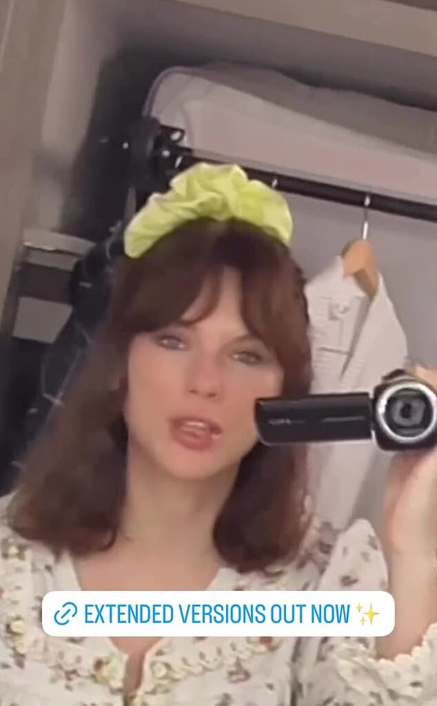 Taylor Swift has revealed she she kept the cheesy dance scenes a secret from Domhnall Gleeson as she shares new BTS extended versions from the Opalite music video with fans