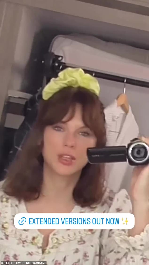 Taylor Swift has revealed she she kept the cheesy dance scenes a secret from Domhnall Gleeson as she shares new BTS extended versions from the Opalite music video with fans