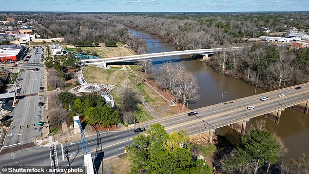 Albany, Georgia (Pictured) has a population of approximately 66,000 people. The air quality  alert stretches over a 40-mile radius from the city