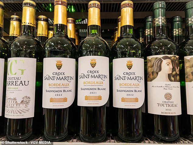 Meanwhile, those who scored higher for extroversion and neuroticism tended to buy wines with lower alcohol content – for example Sauvignon Blanc (file image)