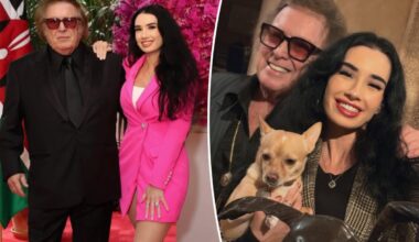Don McLean celebrates 10th anniversary with younger girlfriend Paris Dylan