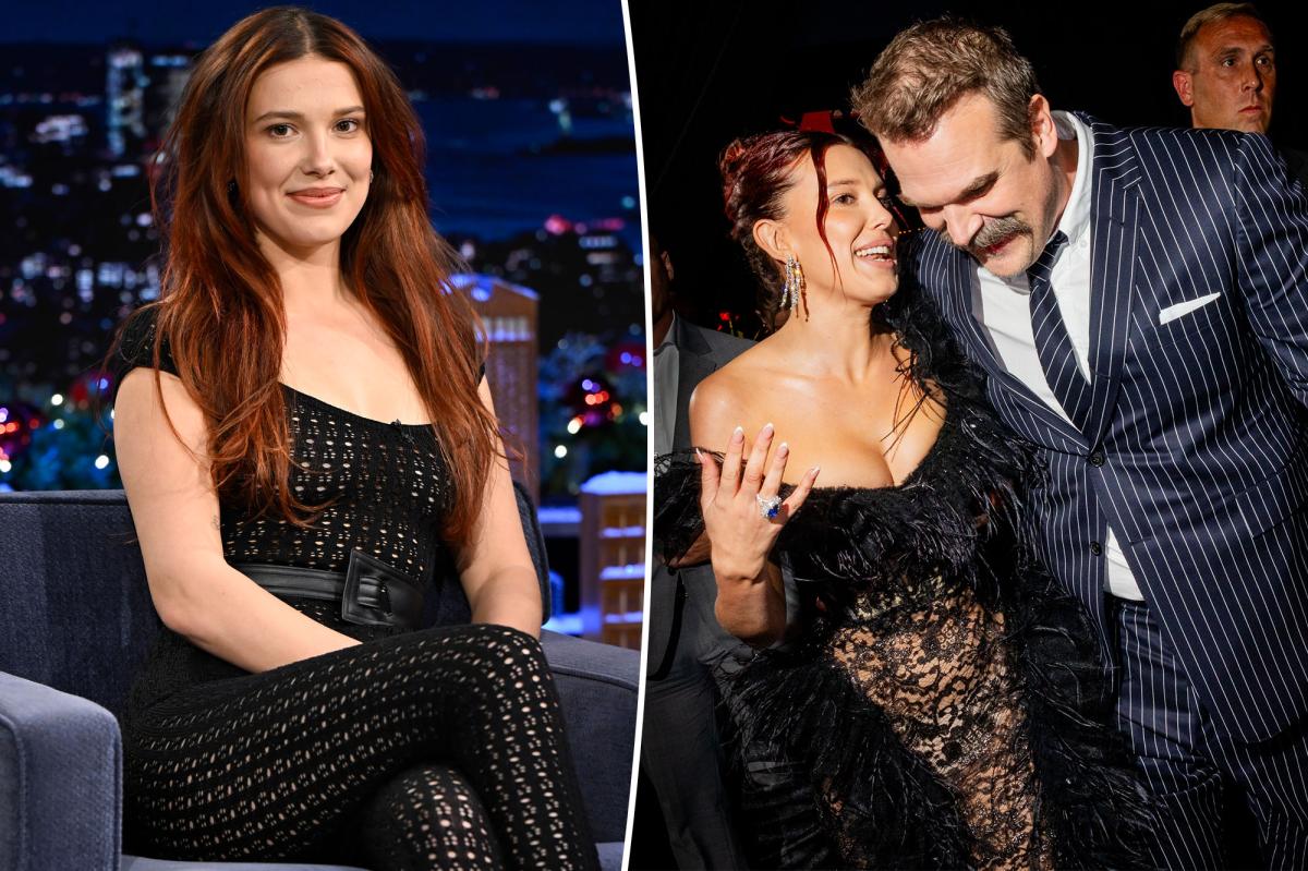 Millie Bobby Brown celebrates birthday with David Harbour