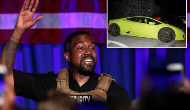 Kanye West took Kim Kardashian's Lamborghini on a strange late night Home Depot Run