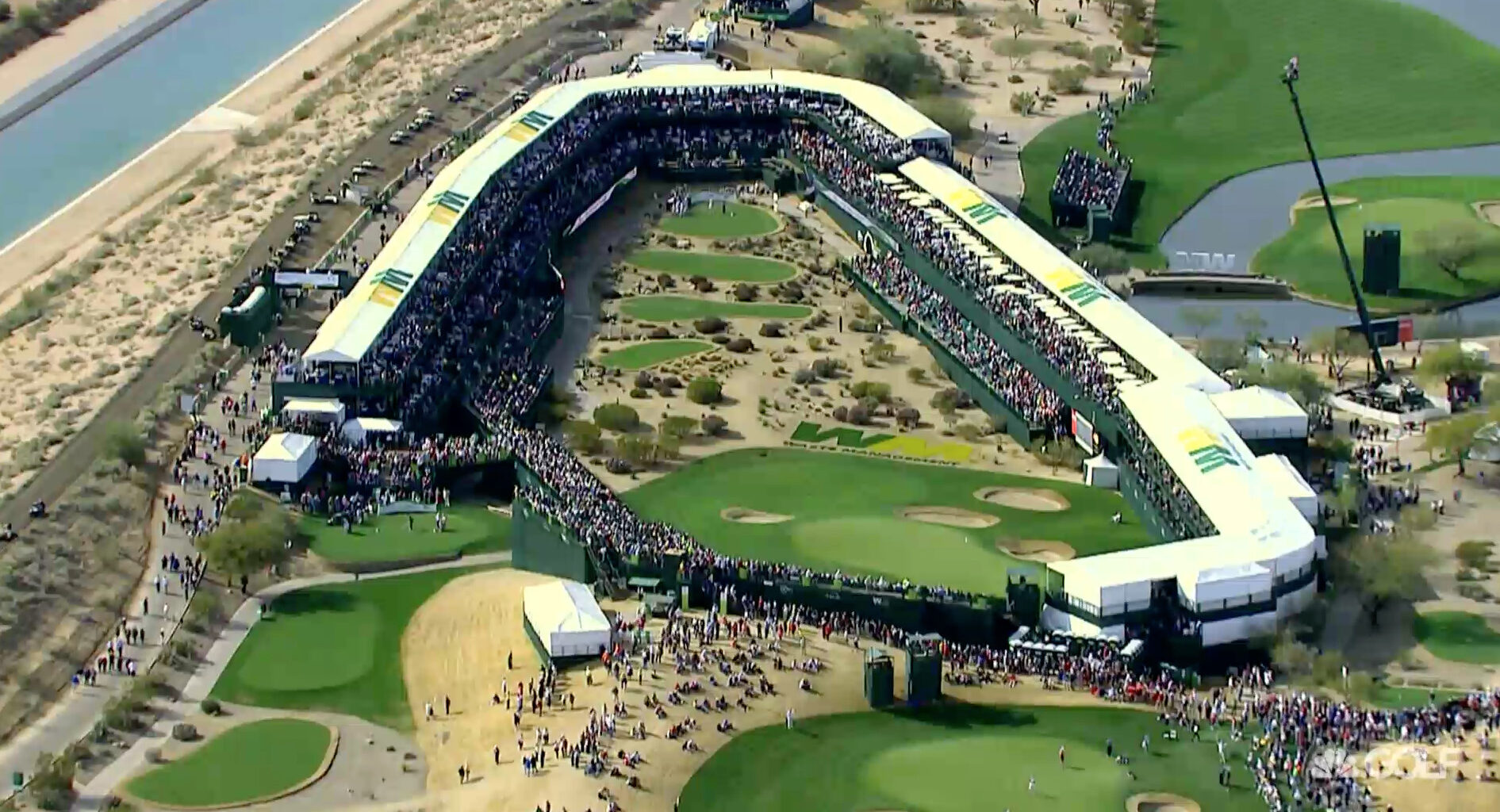 How many people are at TPC Scottsdale?