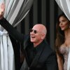 Washington Post owner Jeff Bezos and spouse Lauren Sanchez Bezos leave the Aman Hotel on the third day of their wedding festivities in Venice on June 28, 2025.