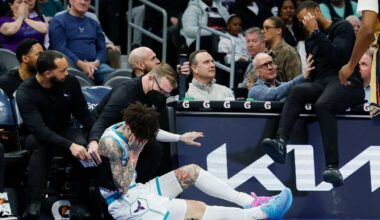 Hornets coach left feeling 'foolish' after collision leaves LaMelo Ball with a gash above his eye