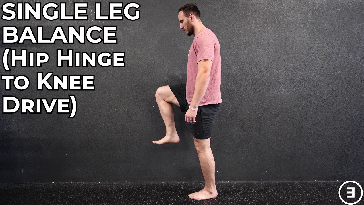 Single Leg Balance (Hip Hinge to Knee Drive) - YouTube
