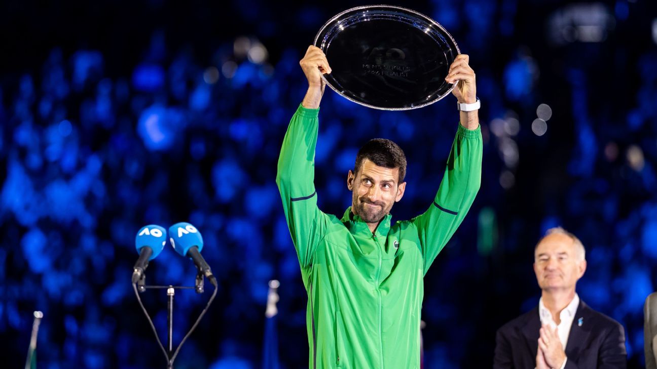 Djokovic moves up to No. 3; Sabalenka stays top-ranked woman