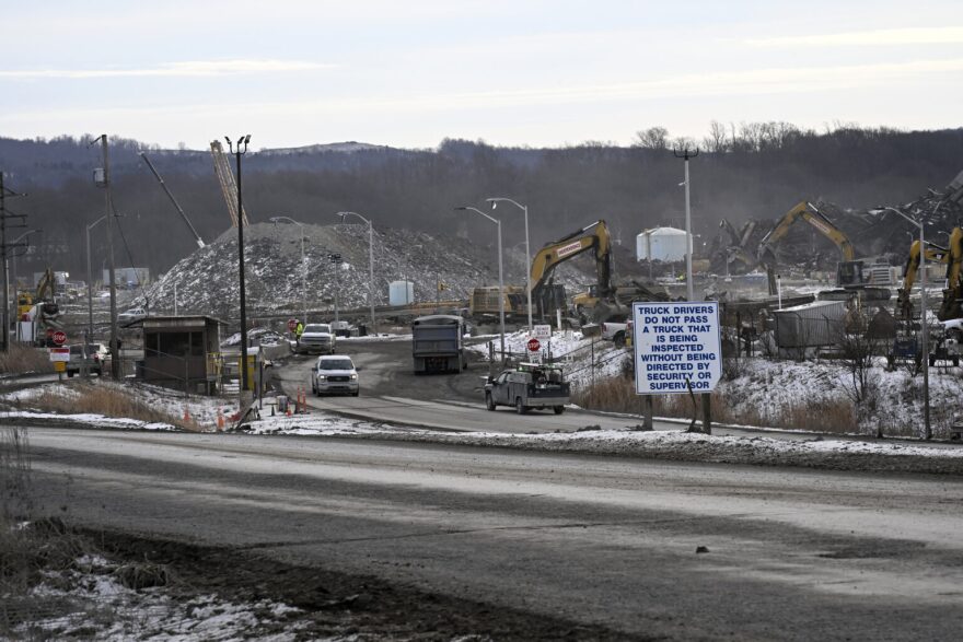 The construction site of the Homer City Energy Campus, a natural gas powered data center.
