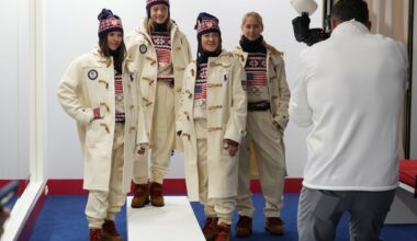 US Olympians are greeted at Milan's airport with star-spangled Ralph Lauren uniforms