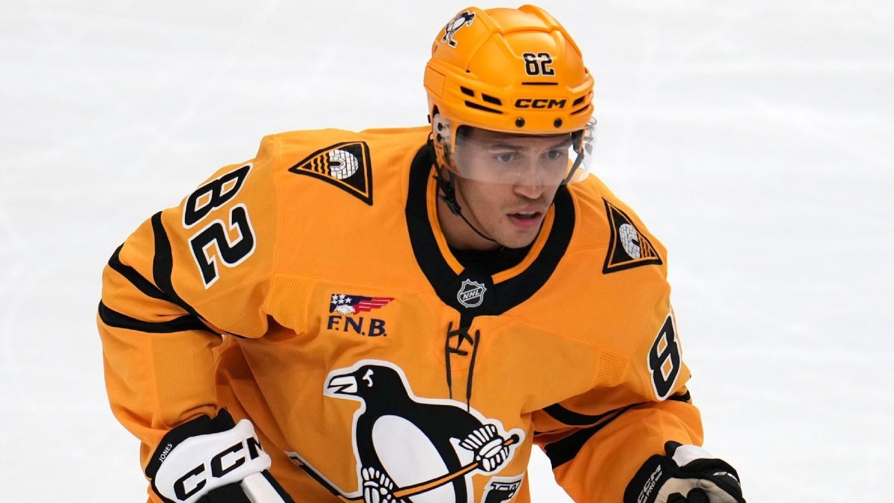 Penguins' Caleb Jones suspended 20 games for violating PED policy