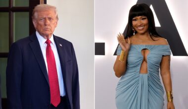 President Donald Trump calls Nicki Minaj 'fantastic' at 'Melania' premiere