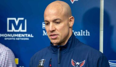 Spencer Carbery starts morning press conference thanking Bailey Johnson after Washington Post layoffs end sports section